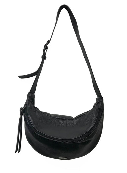 Katerina NYC - Leather Sling Bag - Black - Meg Canada