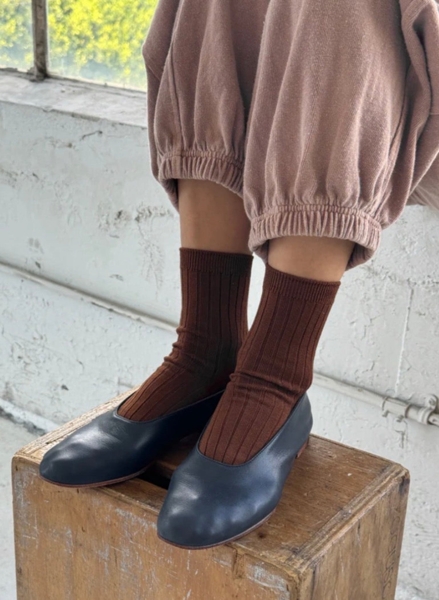 Le Bon Shoppe - Her Socks - Coffee - Meg