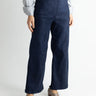 Long Odette Pant - Navy Suede - Meg