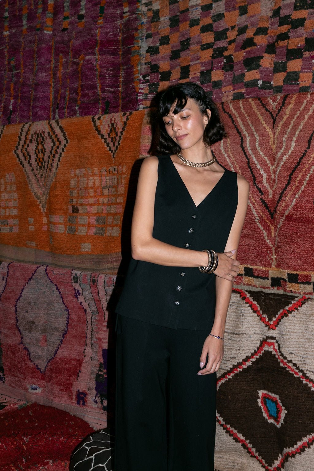 Long Vest - Black (Pre - Order) - Meg