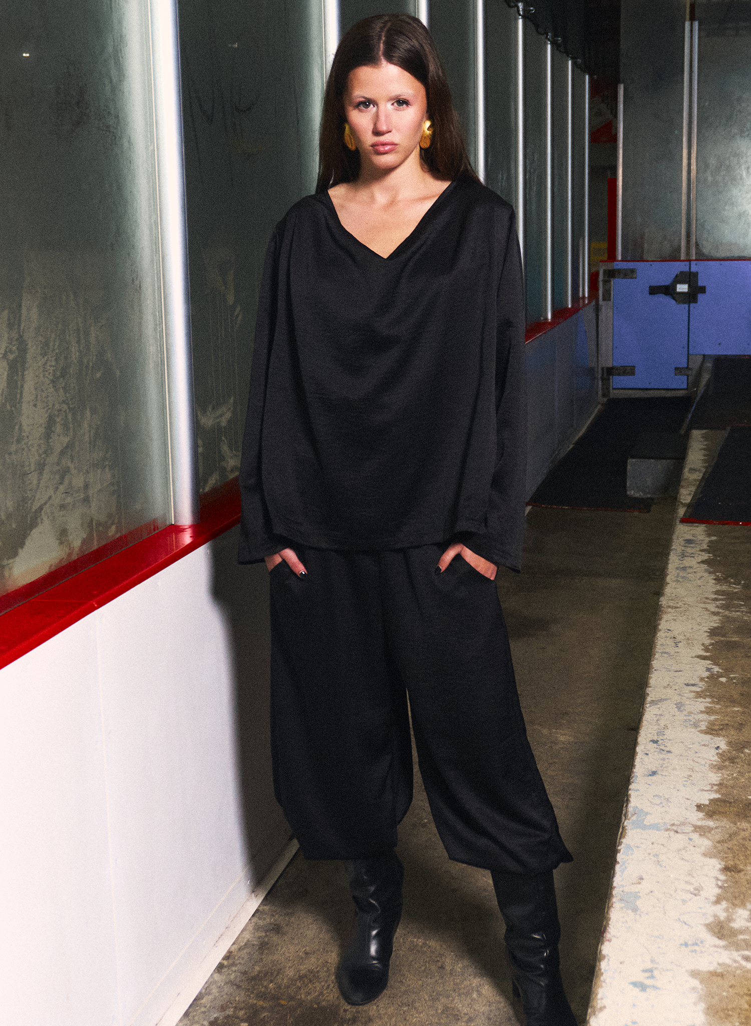 Goalie Cowl Top - Black (PRE-ORDER)