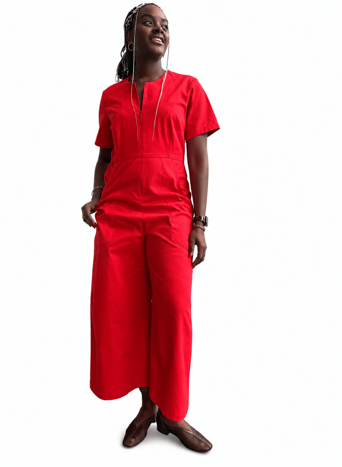 Lou Lou Jumpsuit - Brick Red - Meg