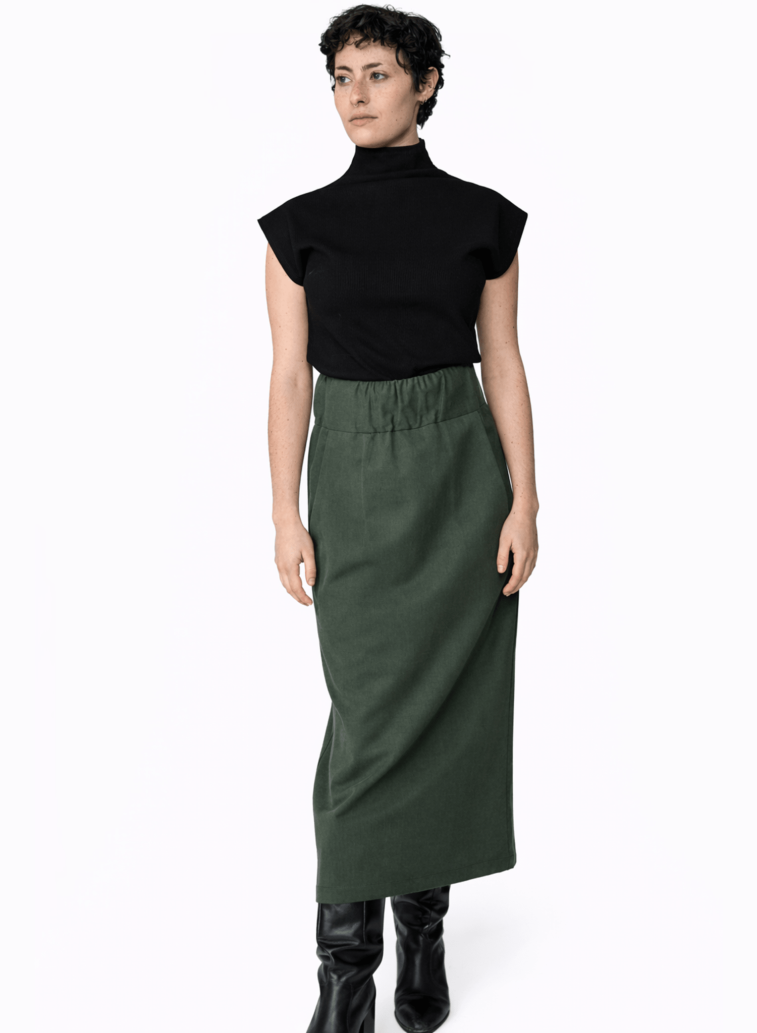 Marketplace Skirt - Olive Twill - Meg