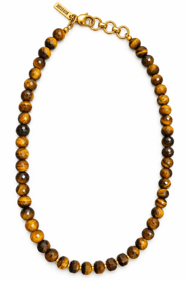 MONOXIDE - Kira Large Tiger's Eye Necklace - Meg