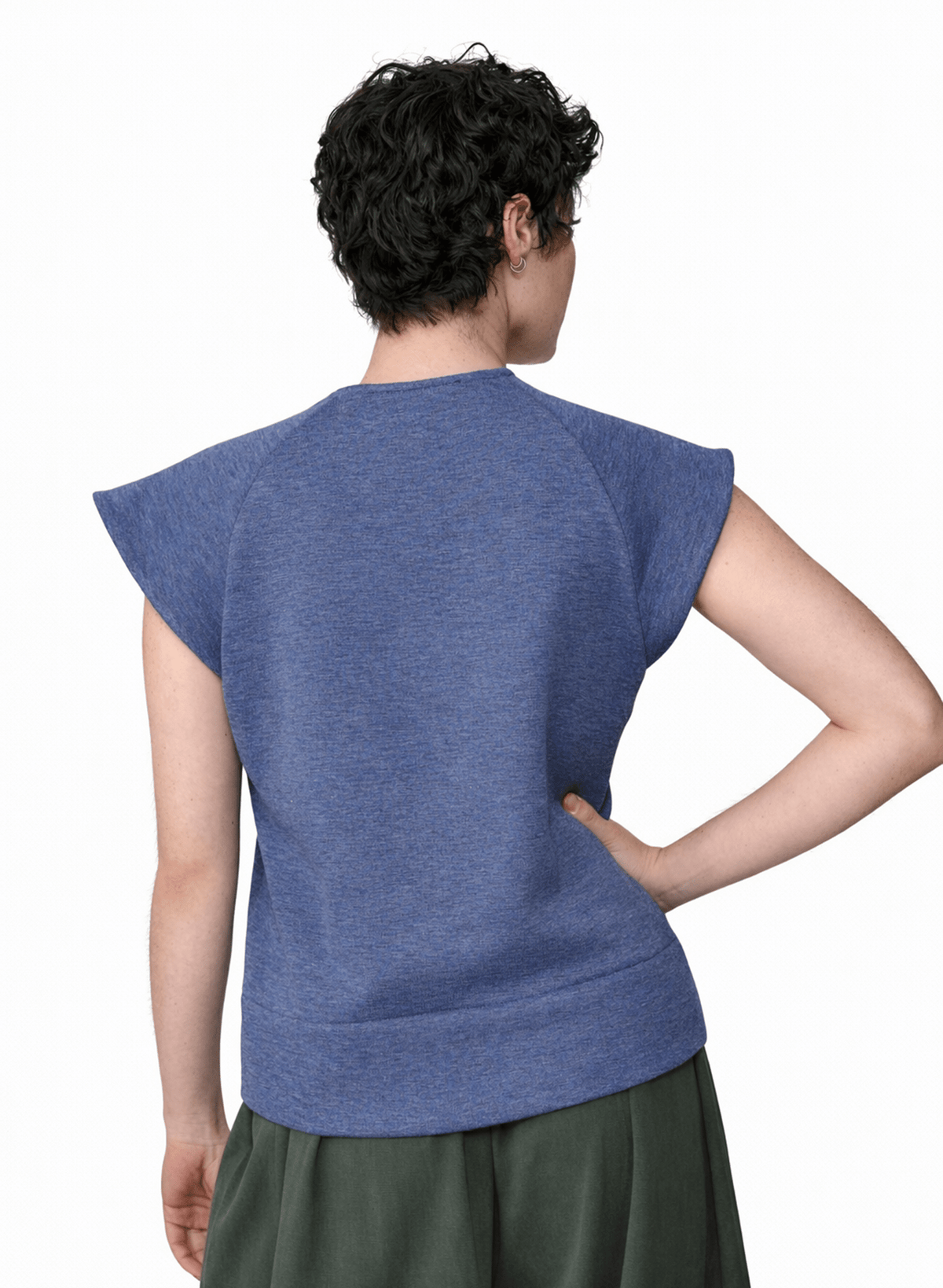 Old City Raglan Tee - Denim Blue - Meg