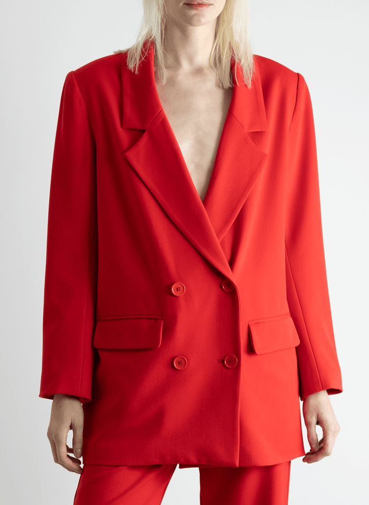 Oversized Blazer - Red - Meg Canada