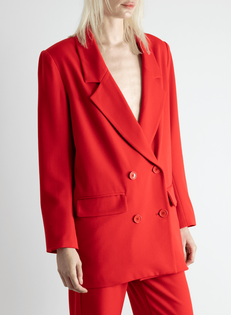 Oversized Blazer - Red - Meg Canada