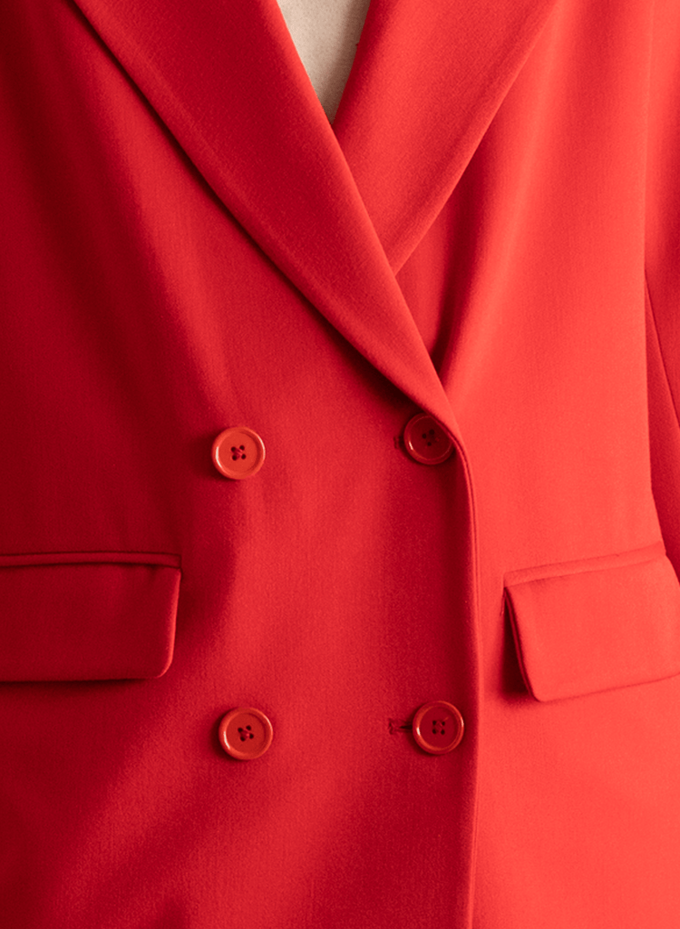 Oversized Blazer - Red - Meg Canada