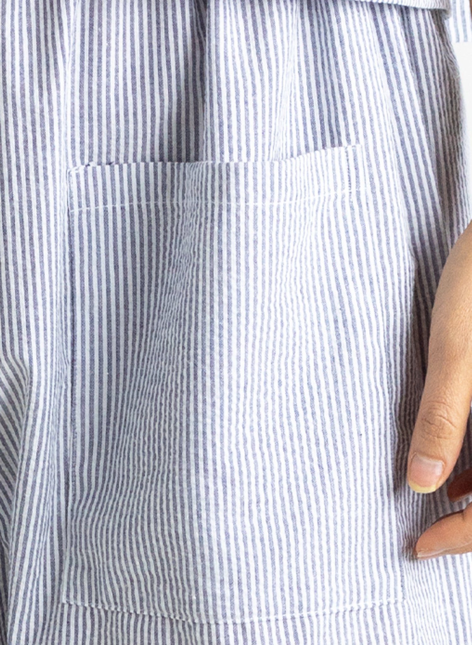 Play Short - Navy Seersucker - Meg - Made in NYC