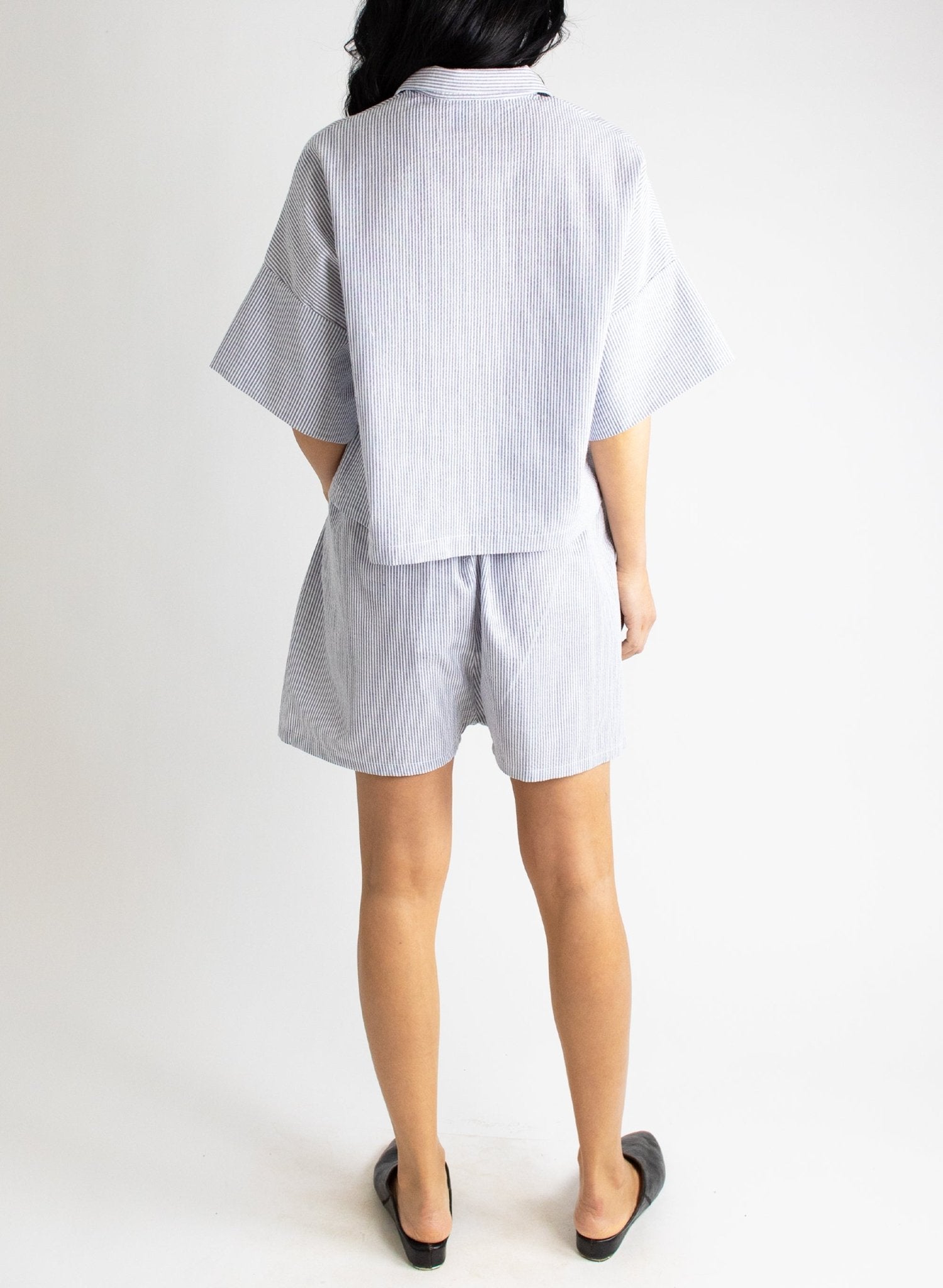 Play Short - Navy Seersucker - Meg - Made in NYC