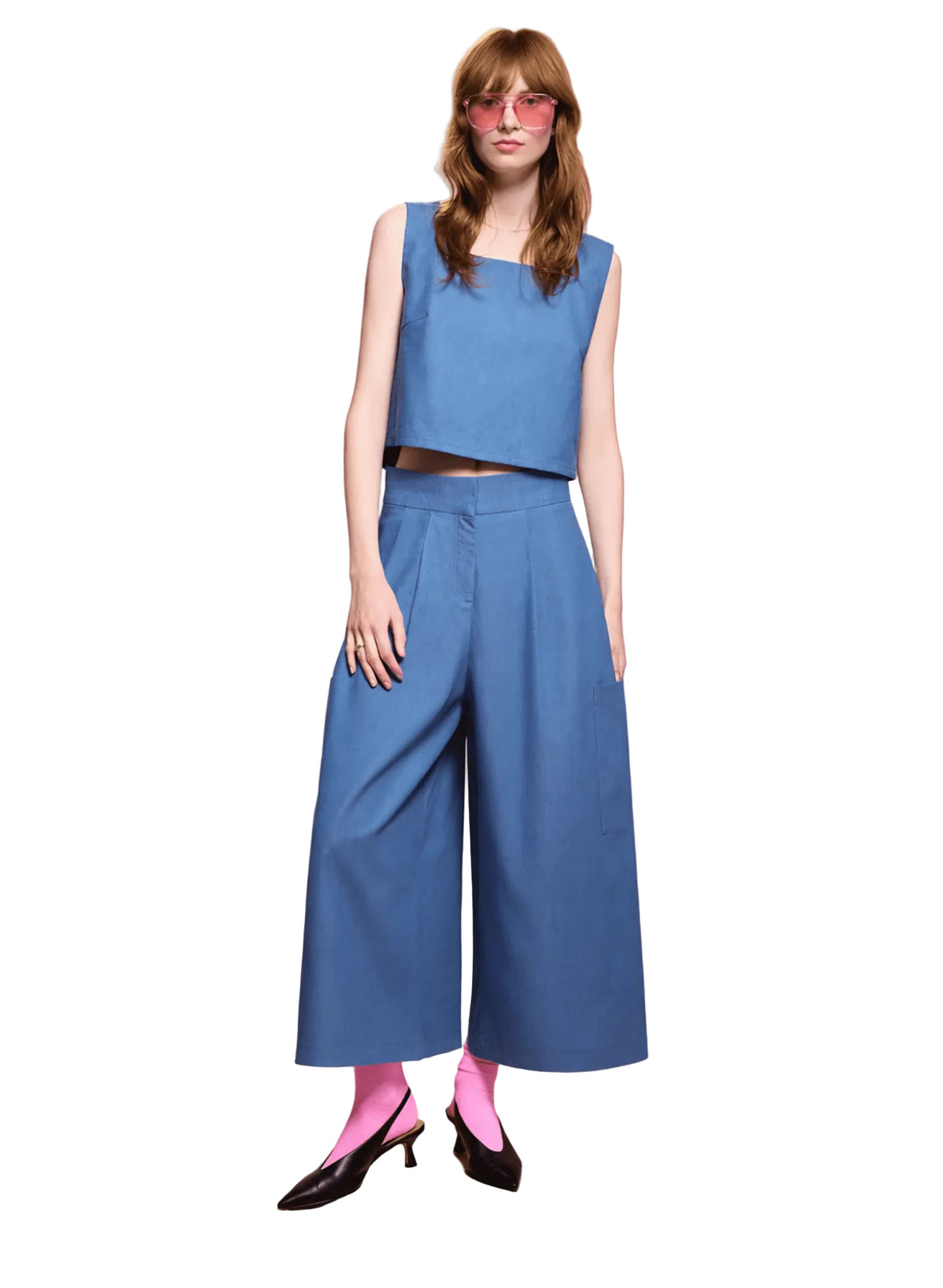 Pocket Culotte - Light Blue Denim (PRE - ORDER) - Meg