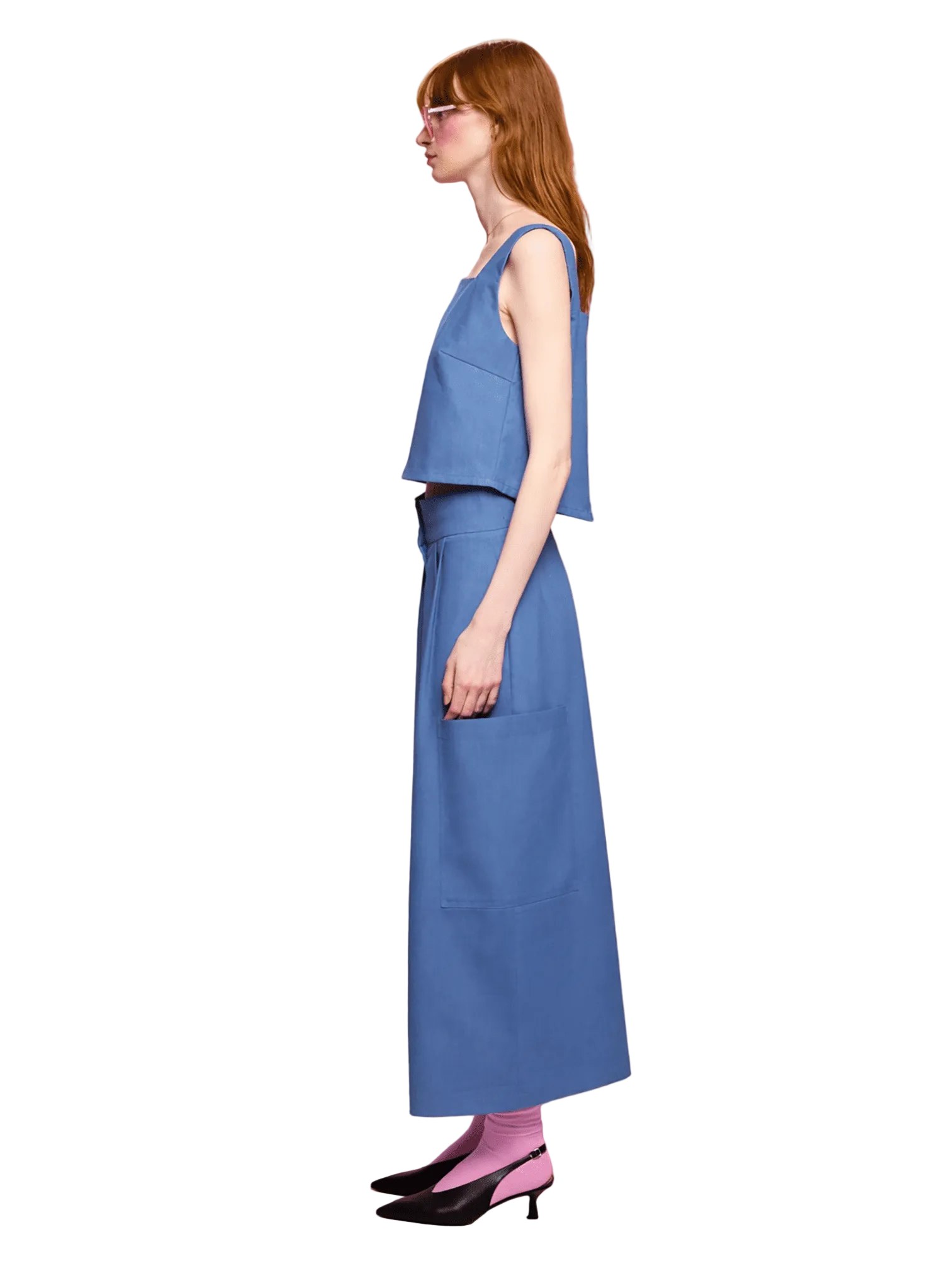Pocket Culotte - Light Blue Denim (PRE - ORDER) - Meg