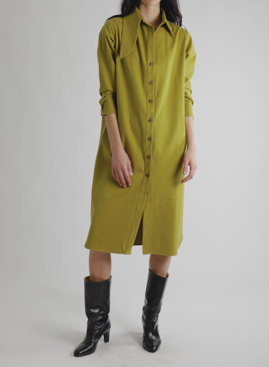 Mercado Dress - Pistachio - Meg - Made in Canada