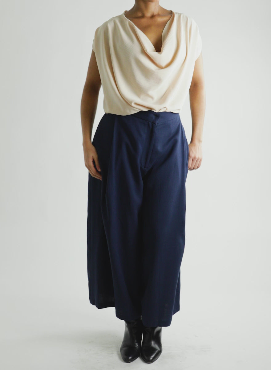 Izy Culotte - Navy - Meg - Made in Canada