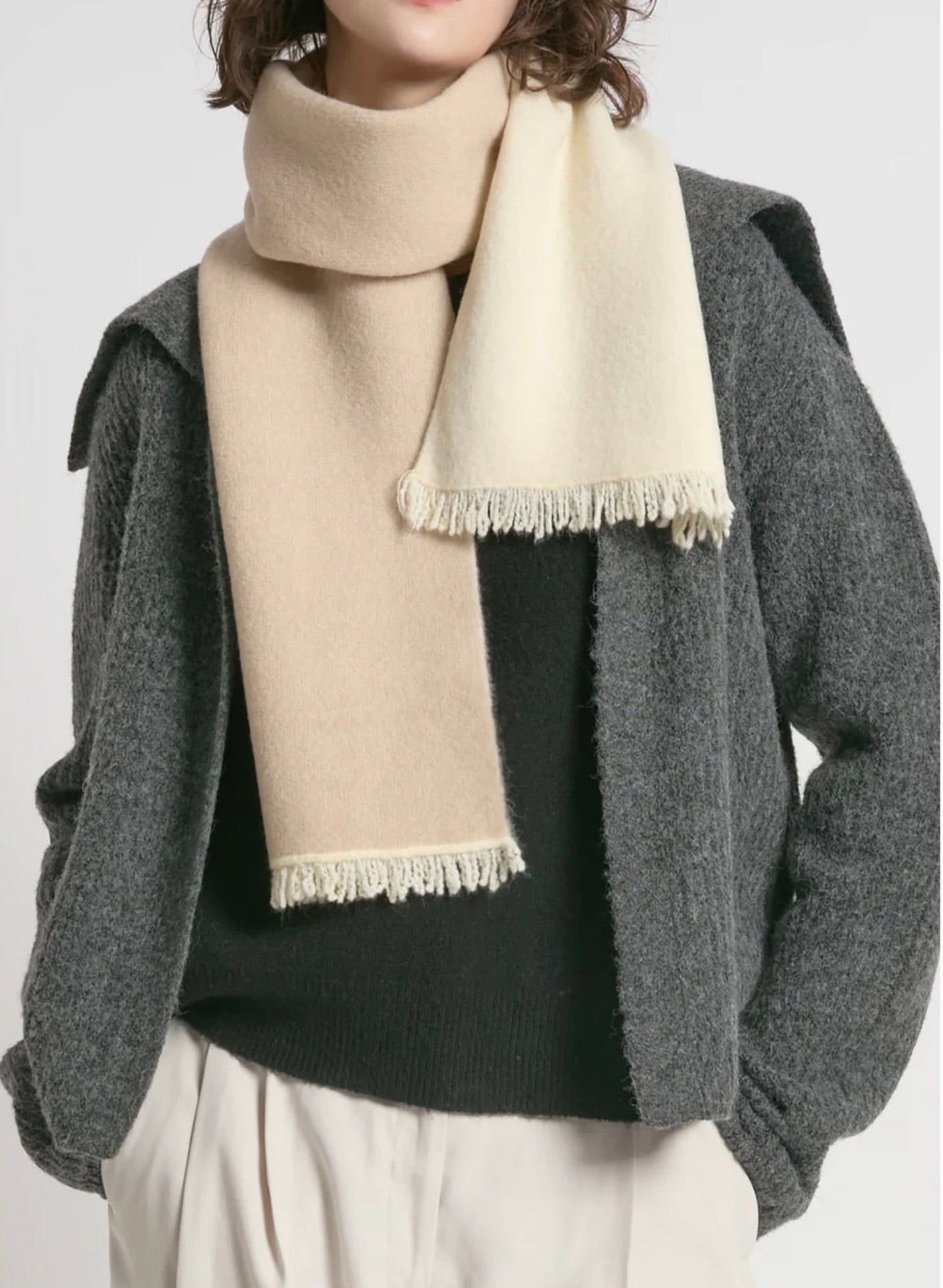Reversible Scarf - Ivory - Meg