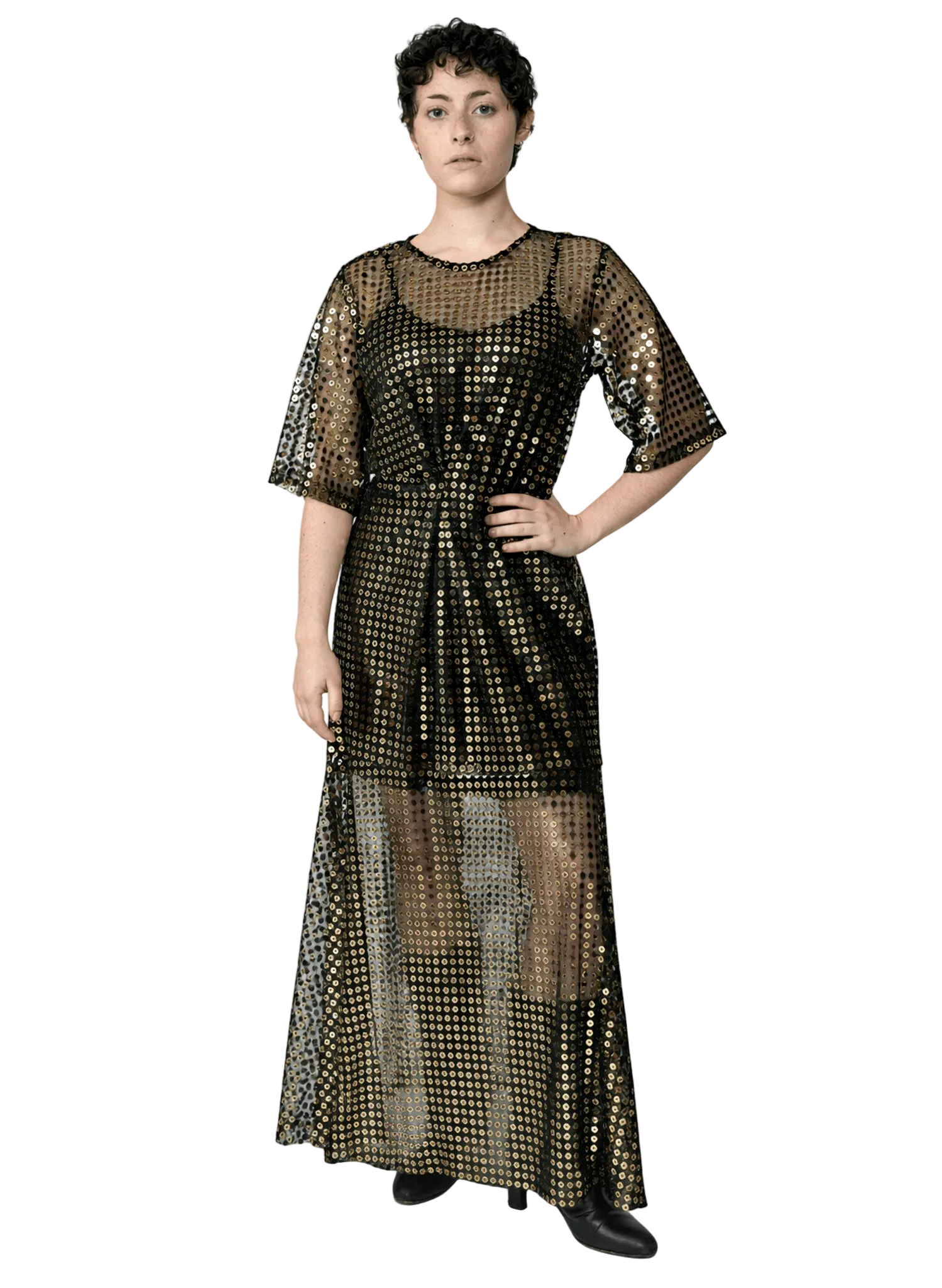 Rialto Dress - Gold Sequin - Meg