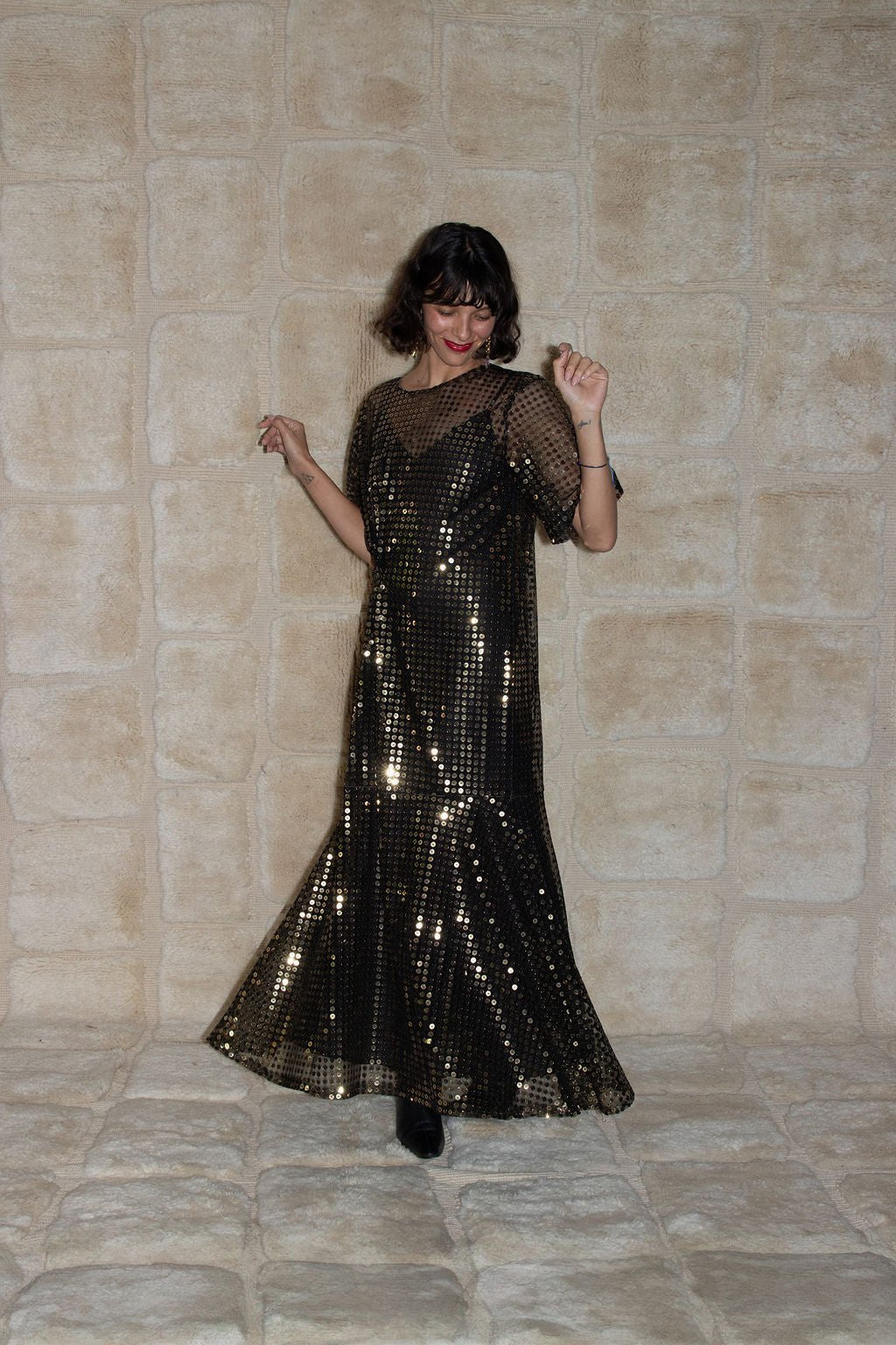 Rialto Dress - Gold Sequin (Pre - Order) - Meg
