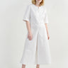 Round Pocket Jump - White - M (RESALE ITEM) - Meg