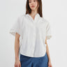 Rounded Hem Shirt - White - Meg
