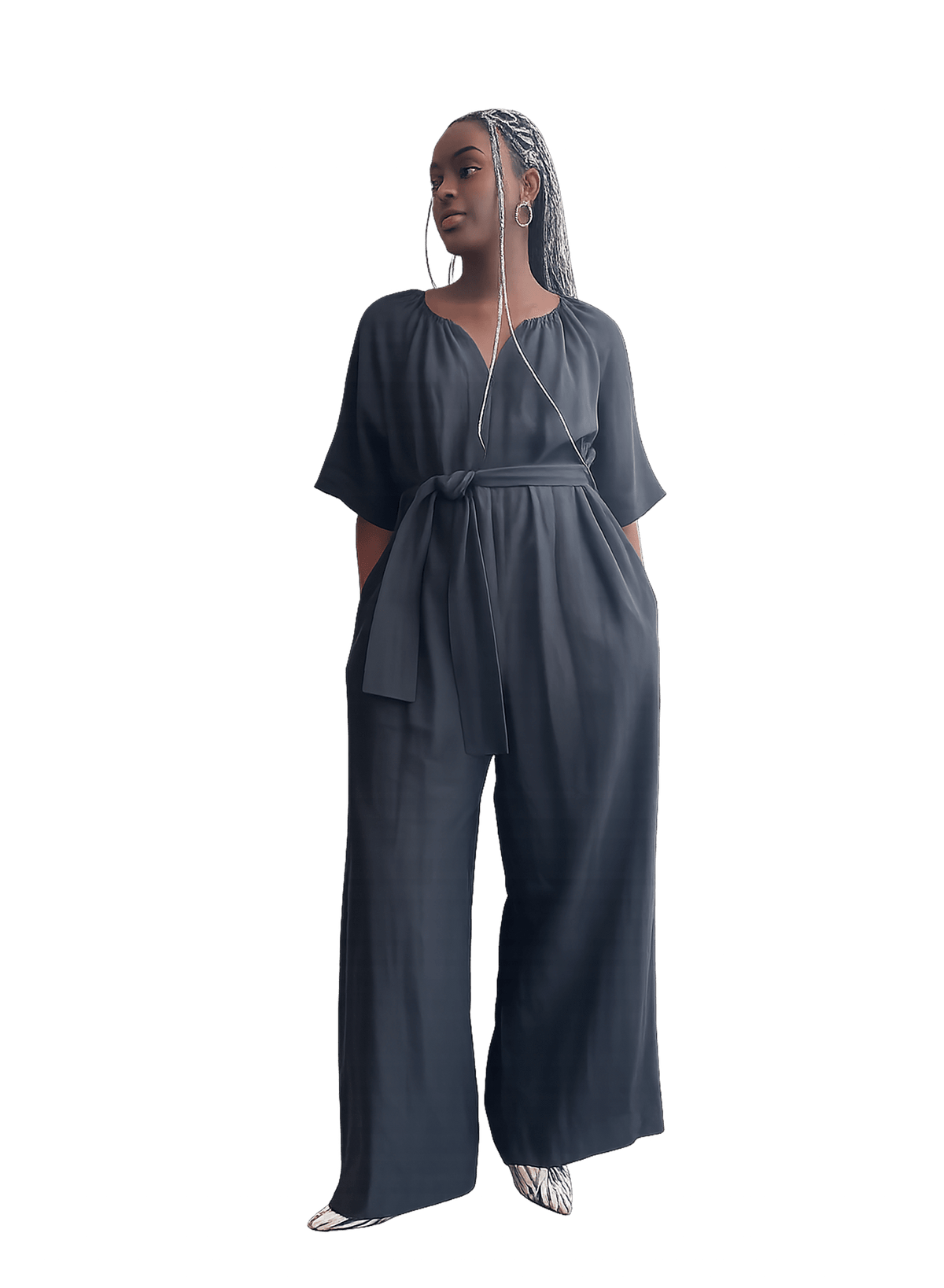 Sahara Gathered Jump - Black - Meg