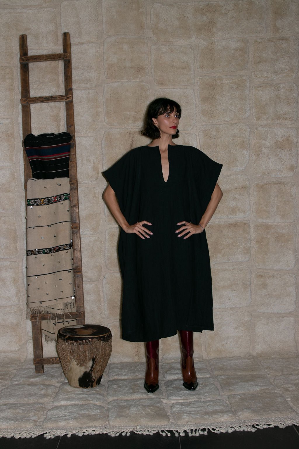 Sahara Kaftan - Black (Pre - Order) - Meg