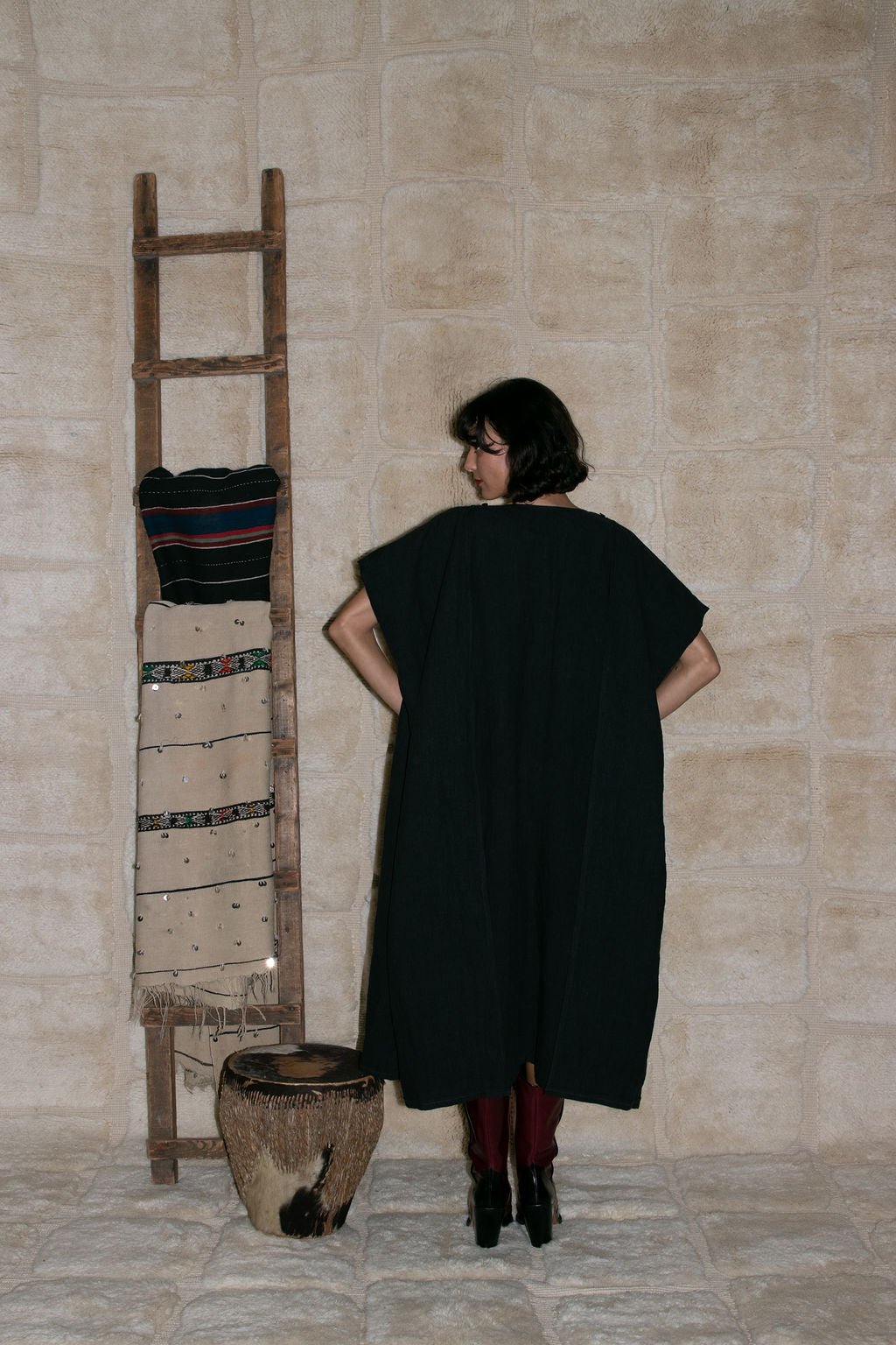 Sahara Kaftan - Black (Pre - Order) - Meg