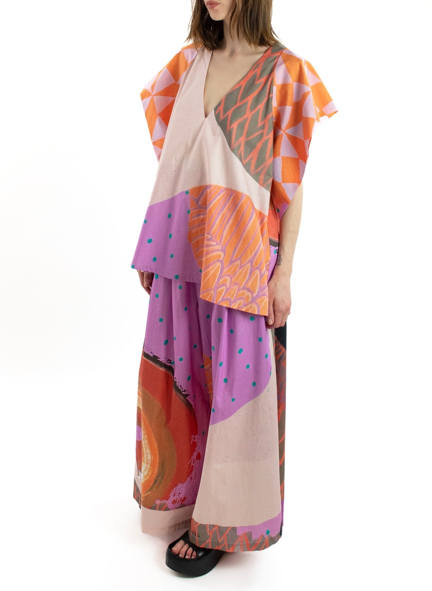 Secret Wide Leg Pant - Secret Drawer Print - Meg