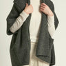 Shawl Cardigan - Charcoal - Meg