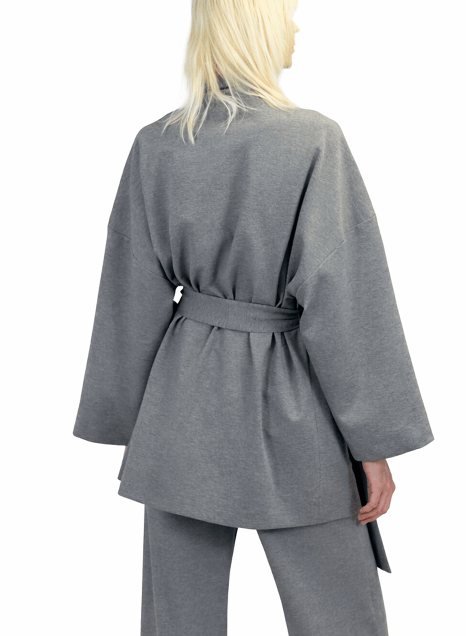 Shawl Collar Jacket - Grey