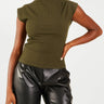 Sleeveless Skinny Top - Olive - Meg