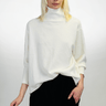 Slouch Turtleneck Sweater - Ivory - Meg