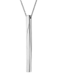 Soko - Thin Bar Pendant Necklace - Silver - Meg Canada