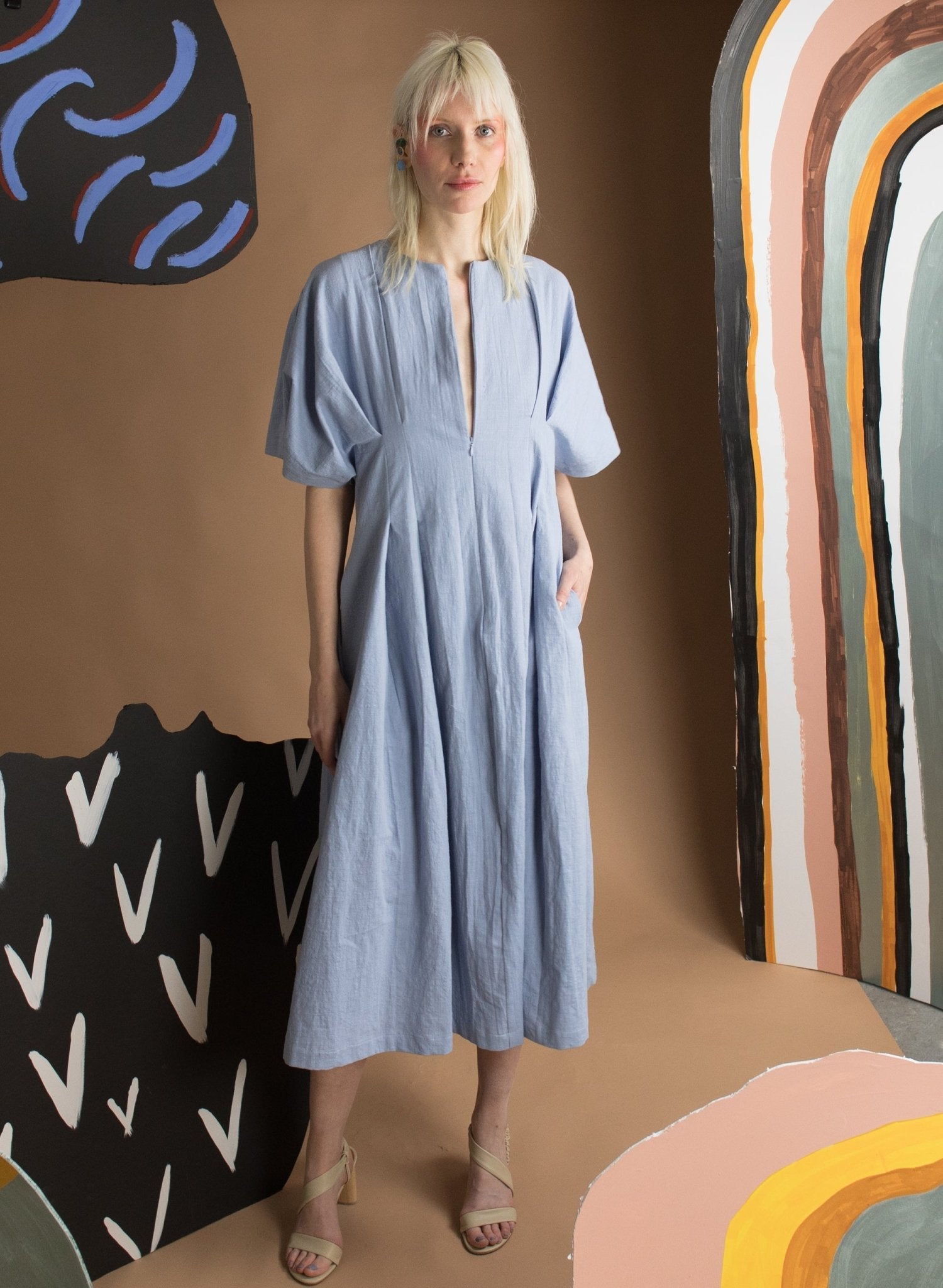 Texada Dress - Periwinkle Blue - Meg - Made in Canada