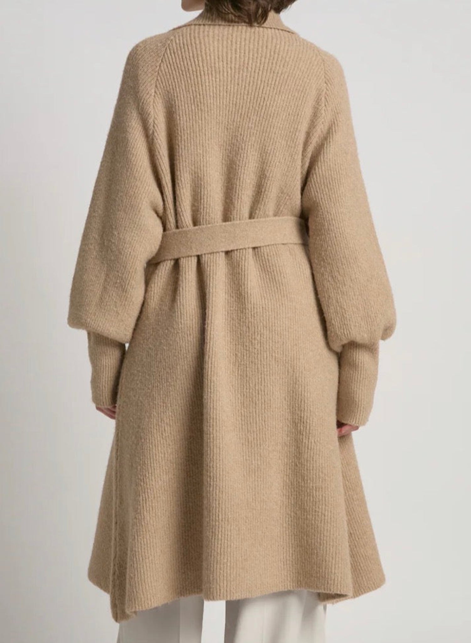 Trench Cardigan Coat - Camel - Meg