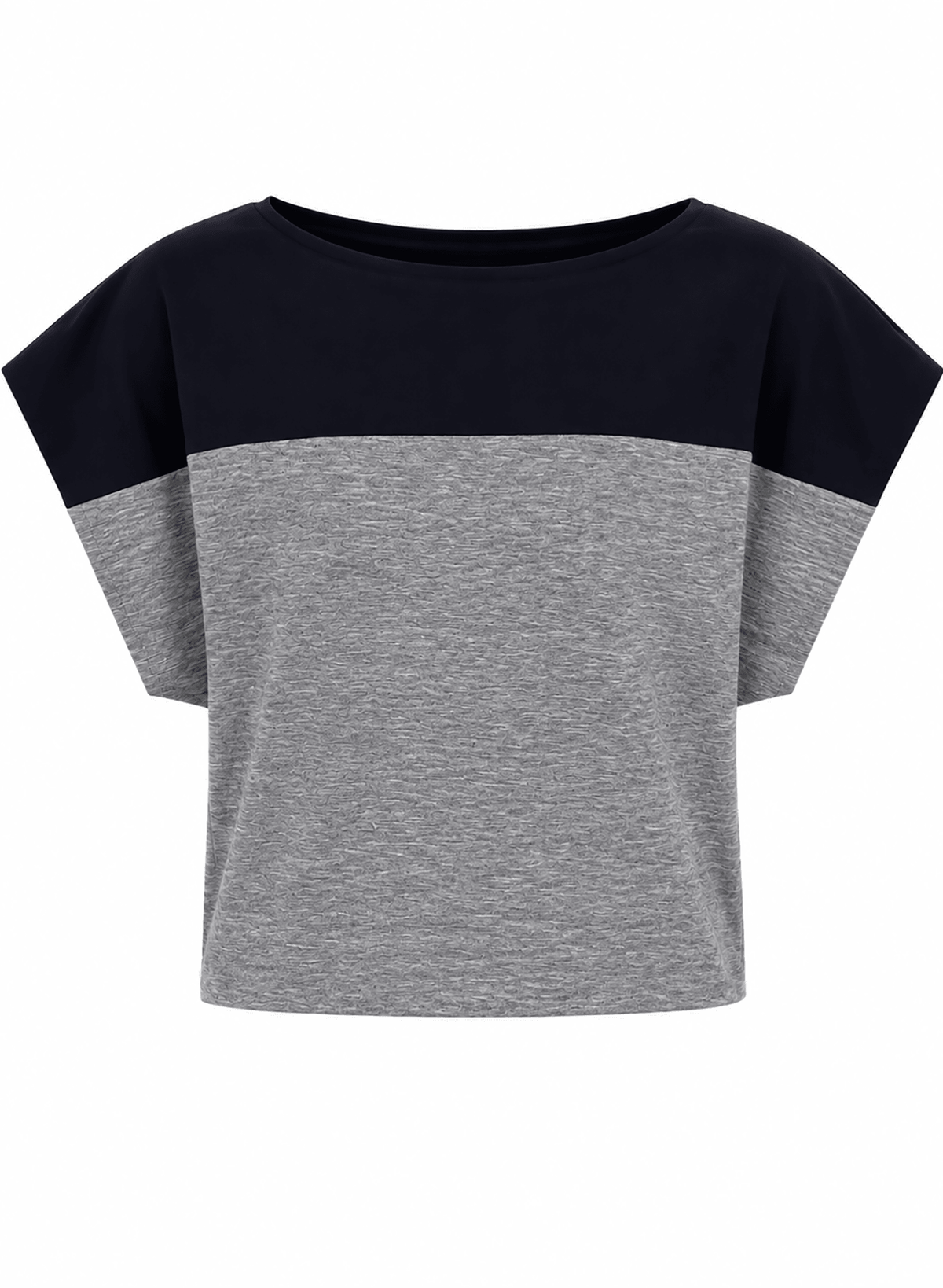 Two-Tone Top - Grey/Navy - Meg