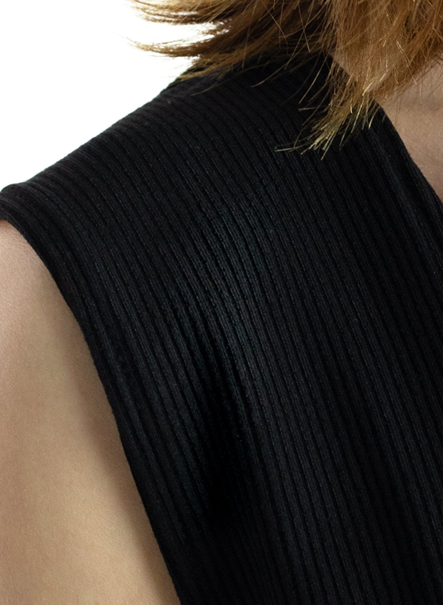 U - Neck Tank Dress - Black - Meg