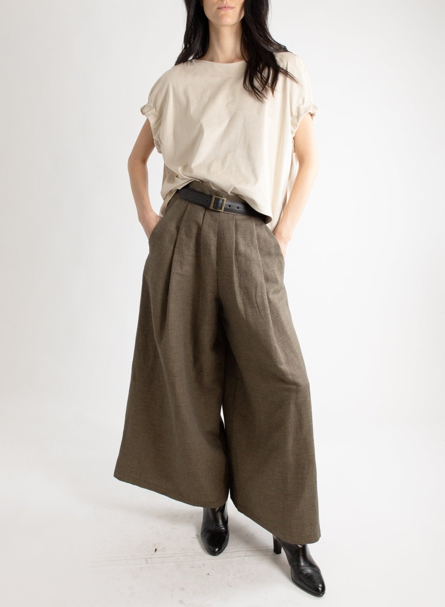 Vienna Pant - Houndstooth - Meg - Made in Canada