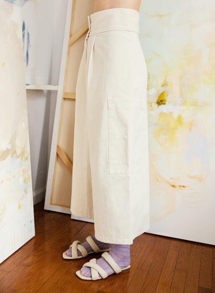 Canvas Culotte - Off White (PRE-ORDER) - Meg Canada