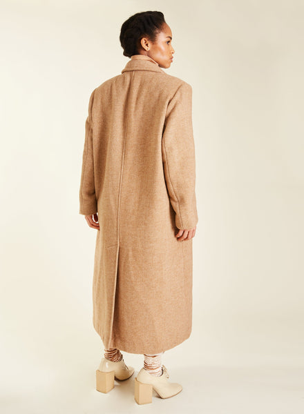 Classic Wool Coat - Camel - Meg Canada