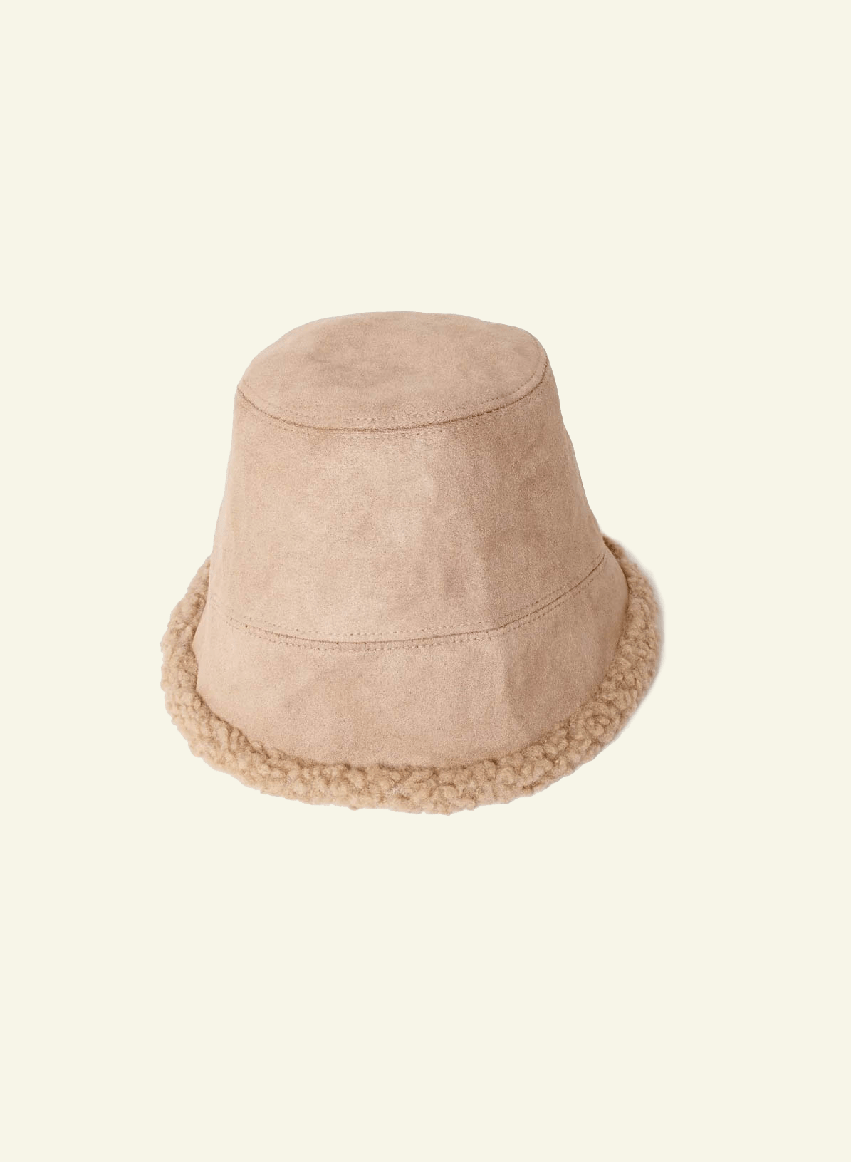 Faux Suede Reversible Bucket Hat - Chai - Meg Canada