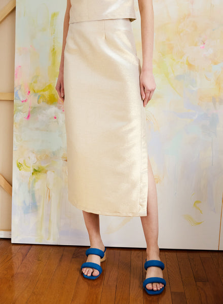 Shimmer Skirt - Gold (PRE-ORDER) - Meg Canada