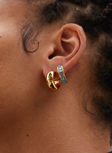 Soko - Mini Bold Hoop Earrings - Gold - Meg Canada