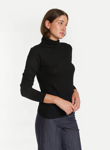 Turtleneck Light Sweater - Black - Meg Canada